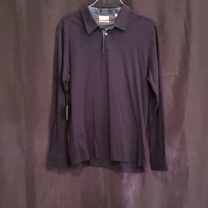 Hickey Freeman Men's Size L long sleeve Polo shirt